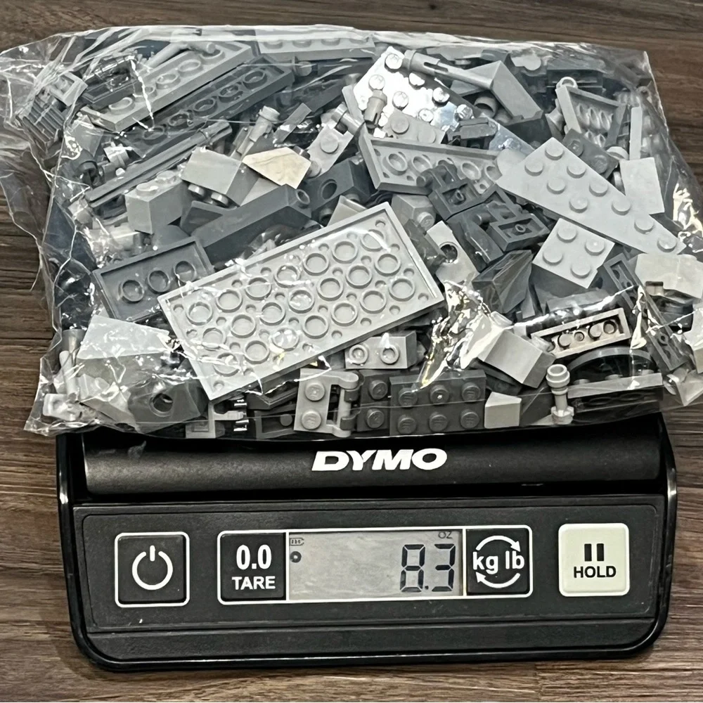 Lot Of Random Gray Lego Pieces From Various Sets 8.3 Ounces